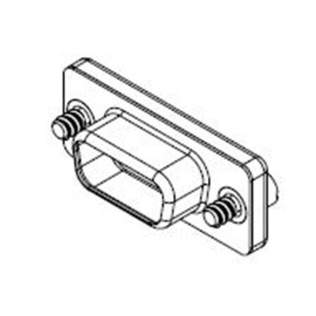 Molex Fct Metal Dust Cap For Size 3 Female D-Sub, 4-40 Unc Thread Screws 1731120065